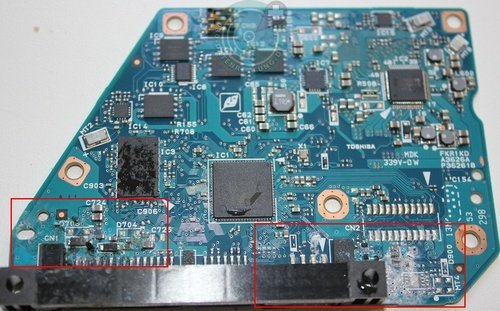 Toshiba Festplatte defekt nach Wasserschaden