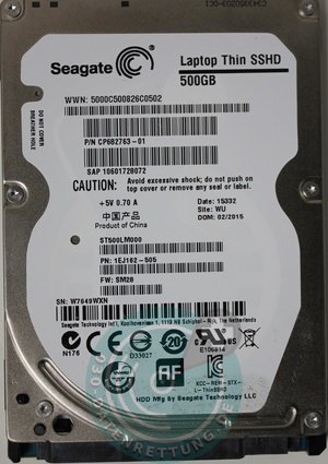 Datenrettung Seagate SSHD Laptop Thin