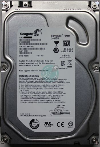 Datenwiederherstellung Seagate Festplatte ST2000DL003