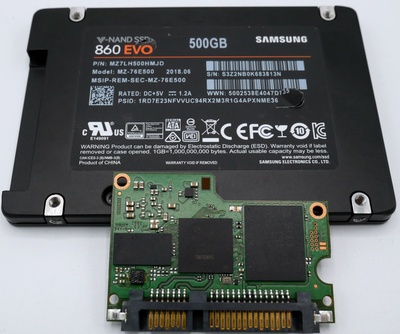 Samsung 860 EVO SSD reparieren